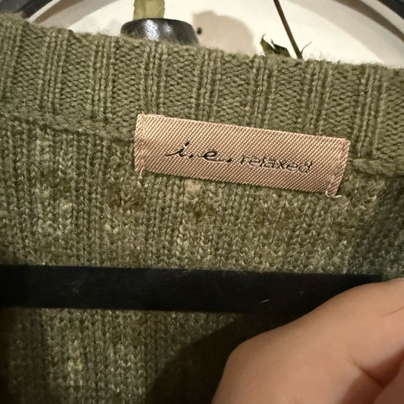 i.e relaxed wool cardigan tie in front - Picture 6 of 9